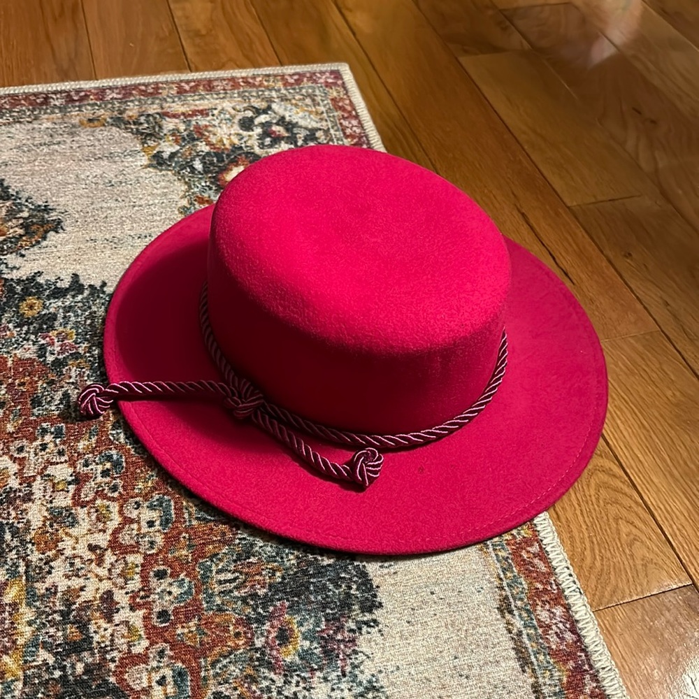 Red felt bellman hat